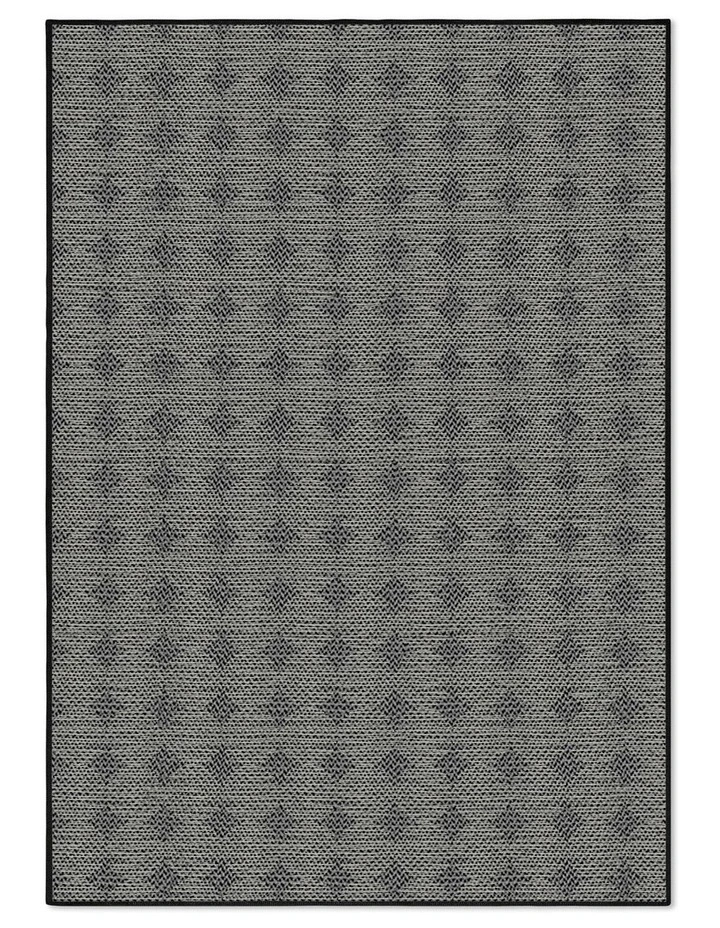 Moon Washable New Jute Area Rug in Black