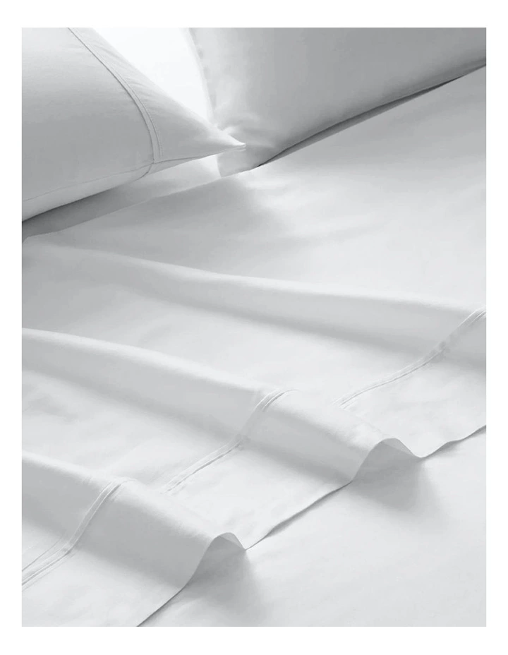 1500TC Cotton Rich 4 Piece Sheet Set in White