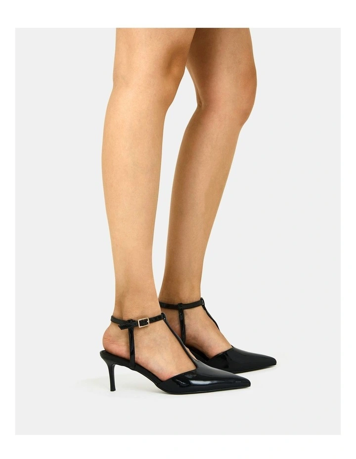 Invergio Mules in Black Patent