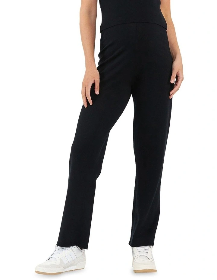 Ryan Knit Pant in Black