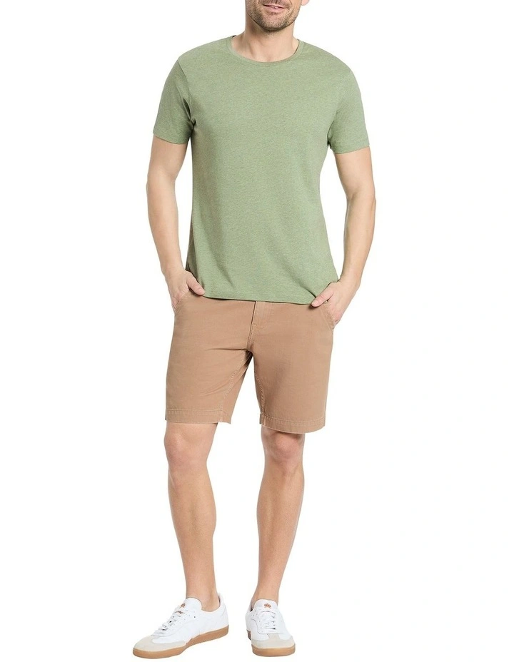 Brando Crew Neck T-shirt in Fern Marle