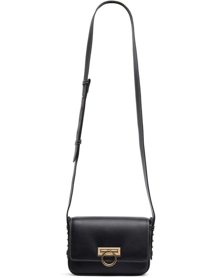 Lumia Leather Crossbody Bag in Black
