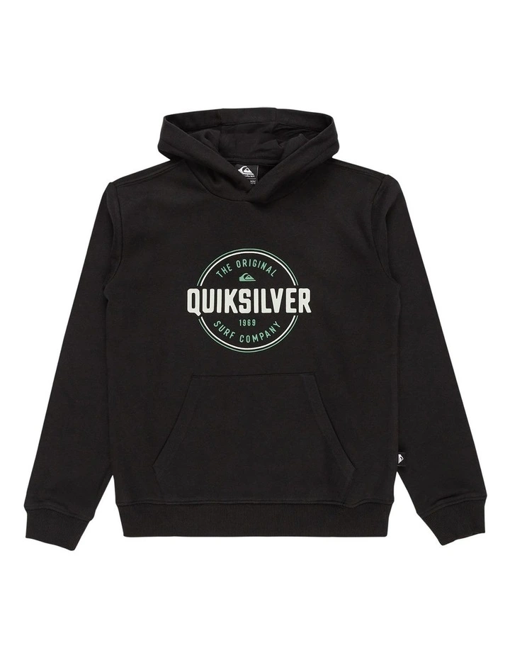Circle Up Pullover Hoodie in Black