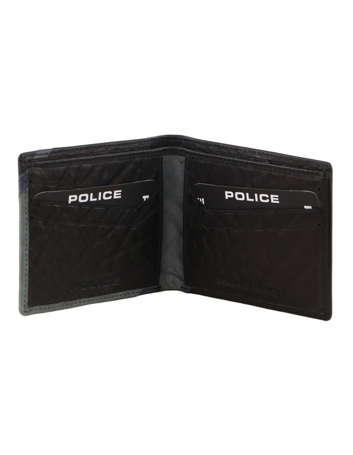 Leather Bi-Fold Wallet in Multi