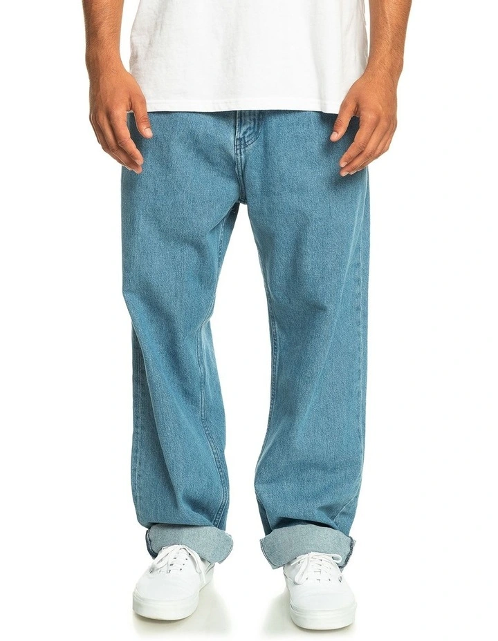 Nineties Baggy Wash Jeans in Ashley Blue