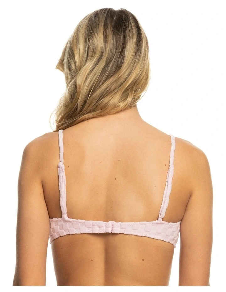 Happy Terry Bralette Bikini Top in Pirouette