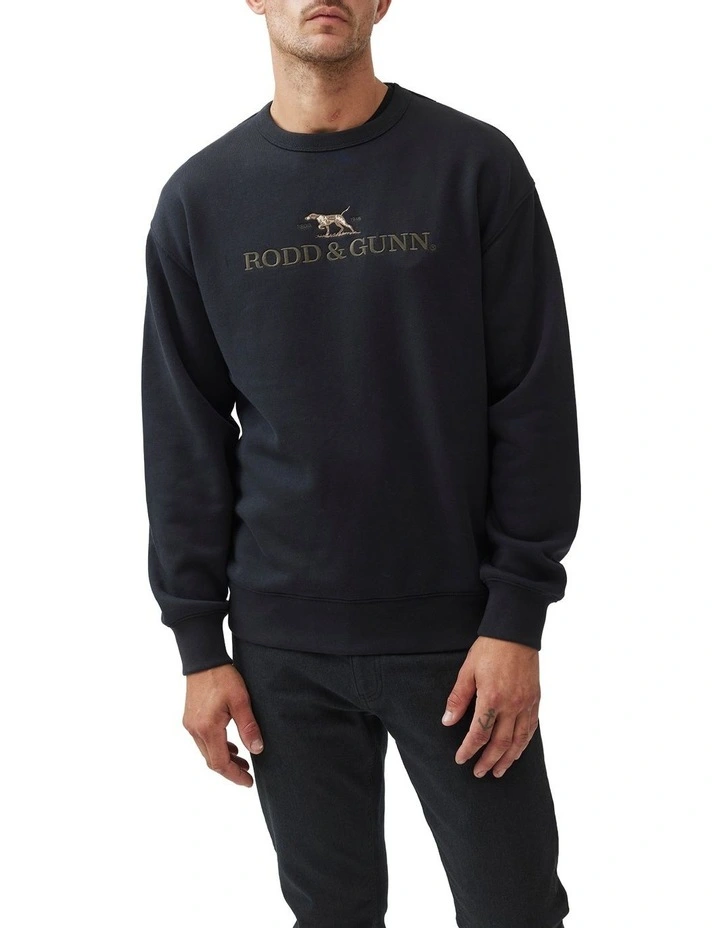 Gunn Logo Sweat in Ebony
