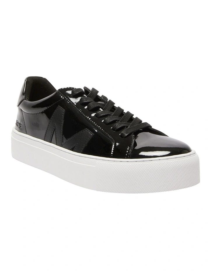 Trio Leather Sneakers in Black