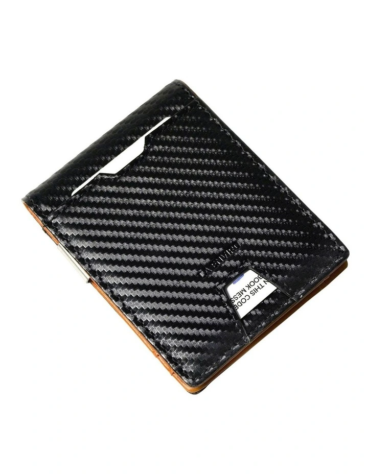 Yamba Minimalist Slim Bifold Front Pocket Vegan Leather Wallet in Two Tone
