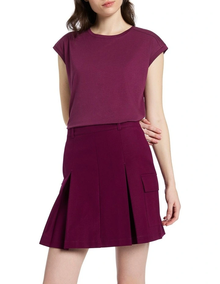 Martie Mercerised Cotton Tee in Hacienda