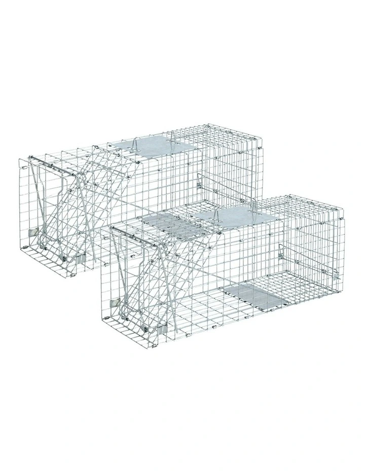 Humane Possum Trap Cage 66cm x2 in Silver