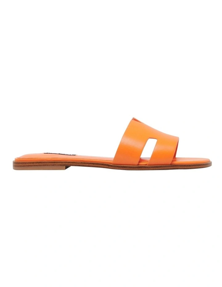 Giselle Flat Sandal in Orange