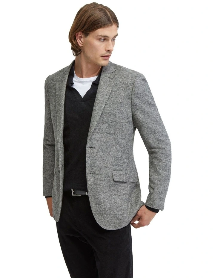 Milton Wool Rich Blazer in Grey