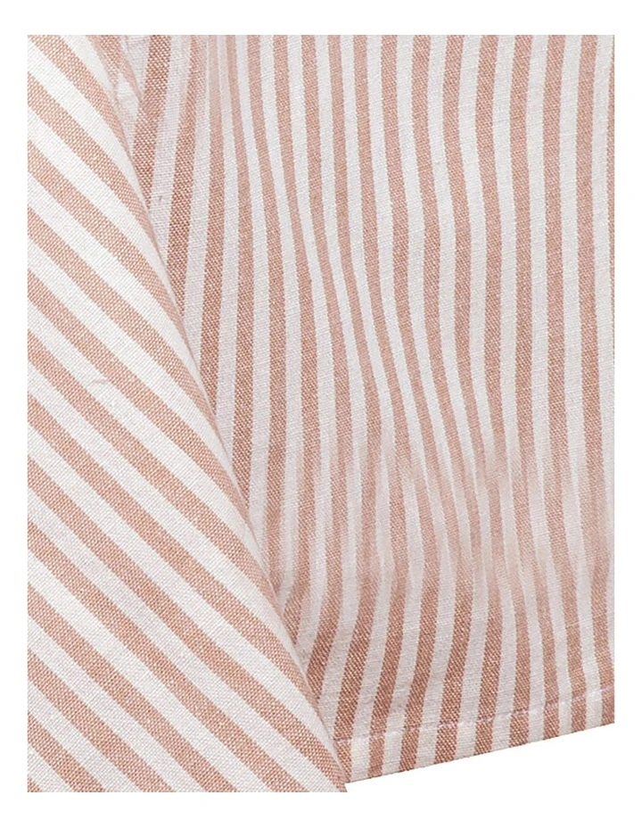 Pinstripe Tablecloth 300cm in Rose