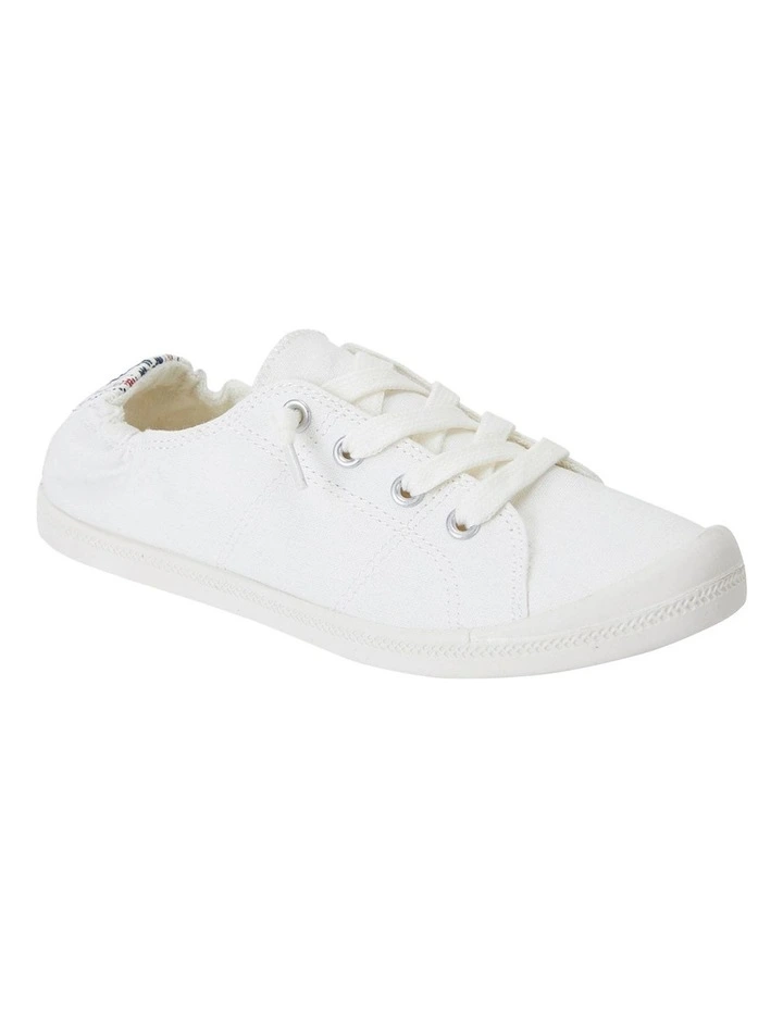 Link White Fabric Sneakers