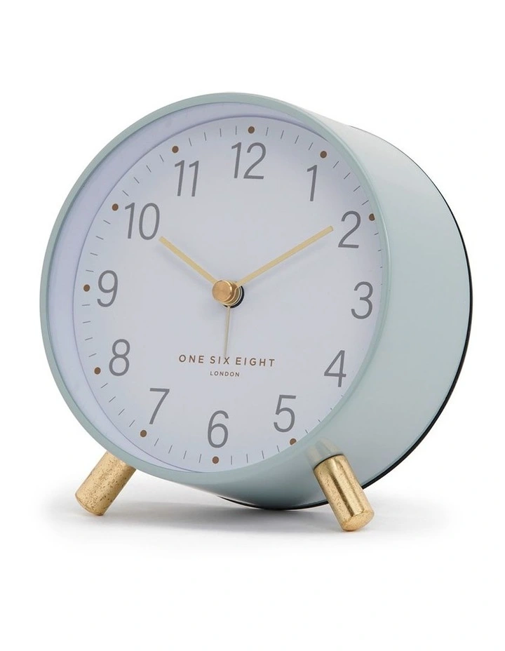 MAISIE Silent Alarm Clock in Sage Green