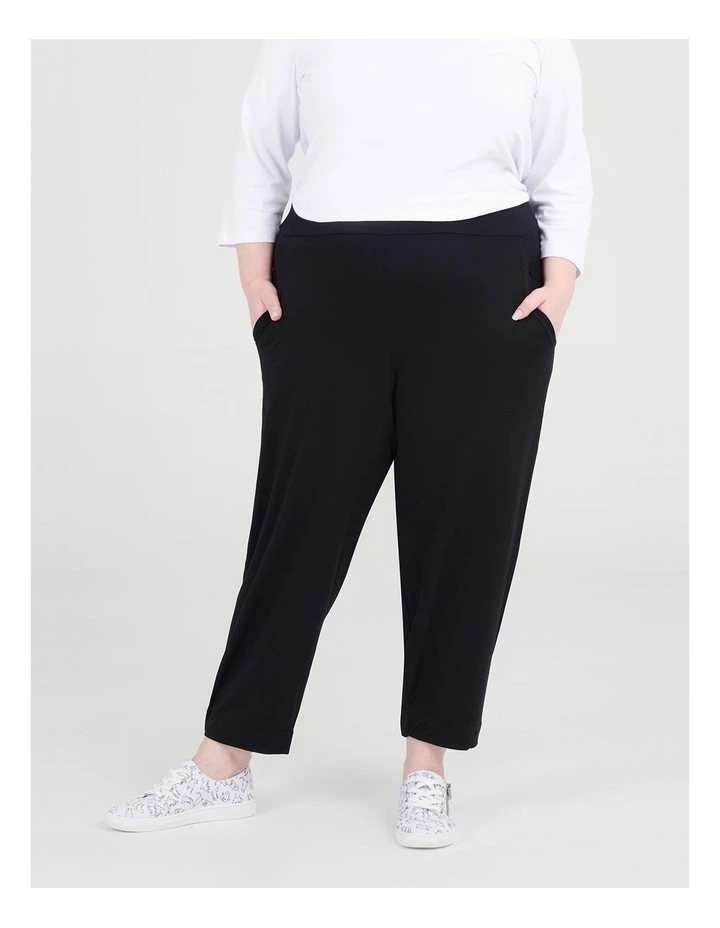 Petite Bamboo Lounge Pant in Black
