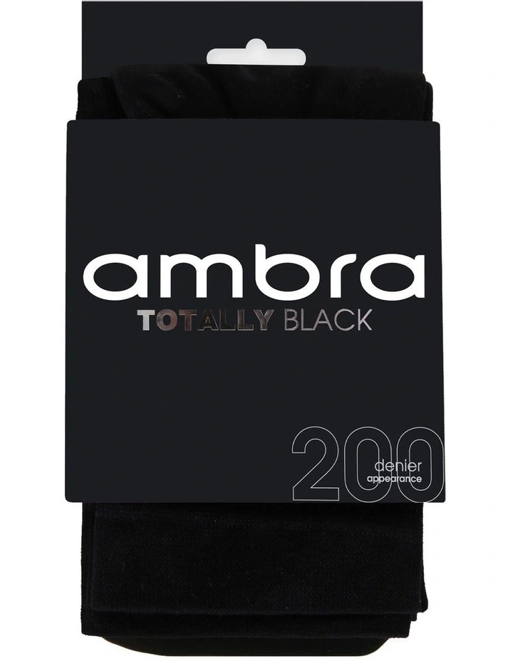 Totally Opaque 200 Denier Tight in Black