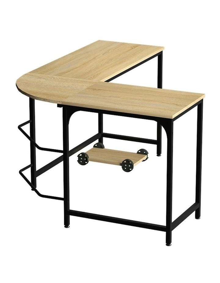 L-Shaped Computer Desk in Oak
