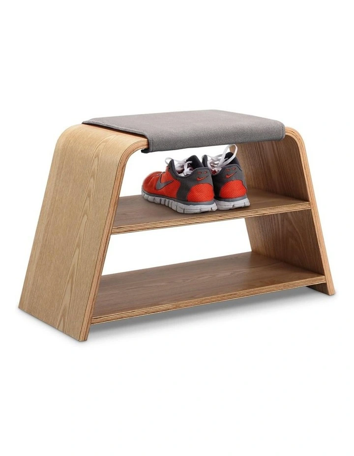 Leta Storage Bench Seat 45cm Ash Grey