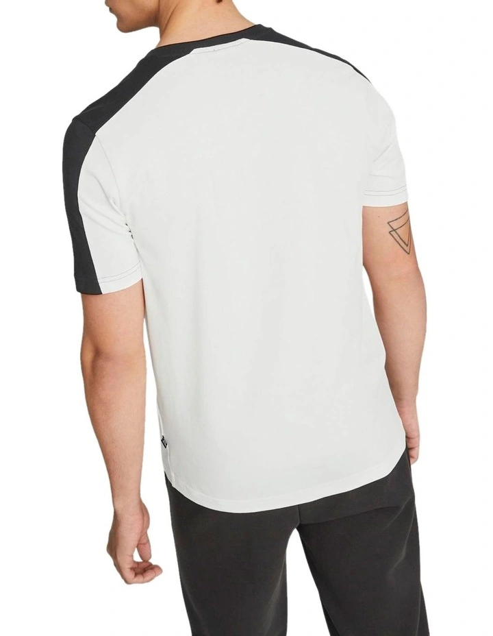 Essential Block x Tape Tee in Black