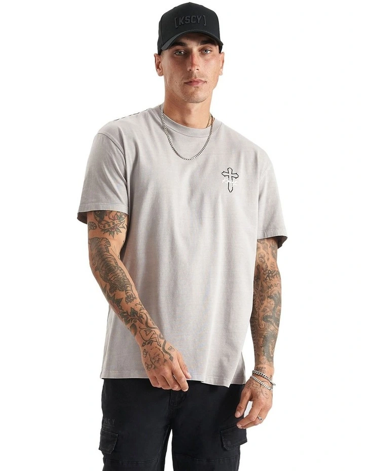 Alpheus Relaxed Tee in Pigment Paloma