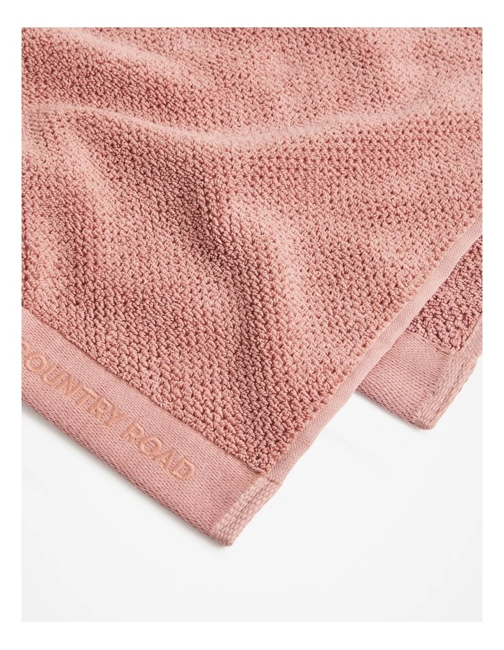 Calo Australian Cotton Hand Towel in Pink Salt