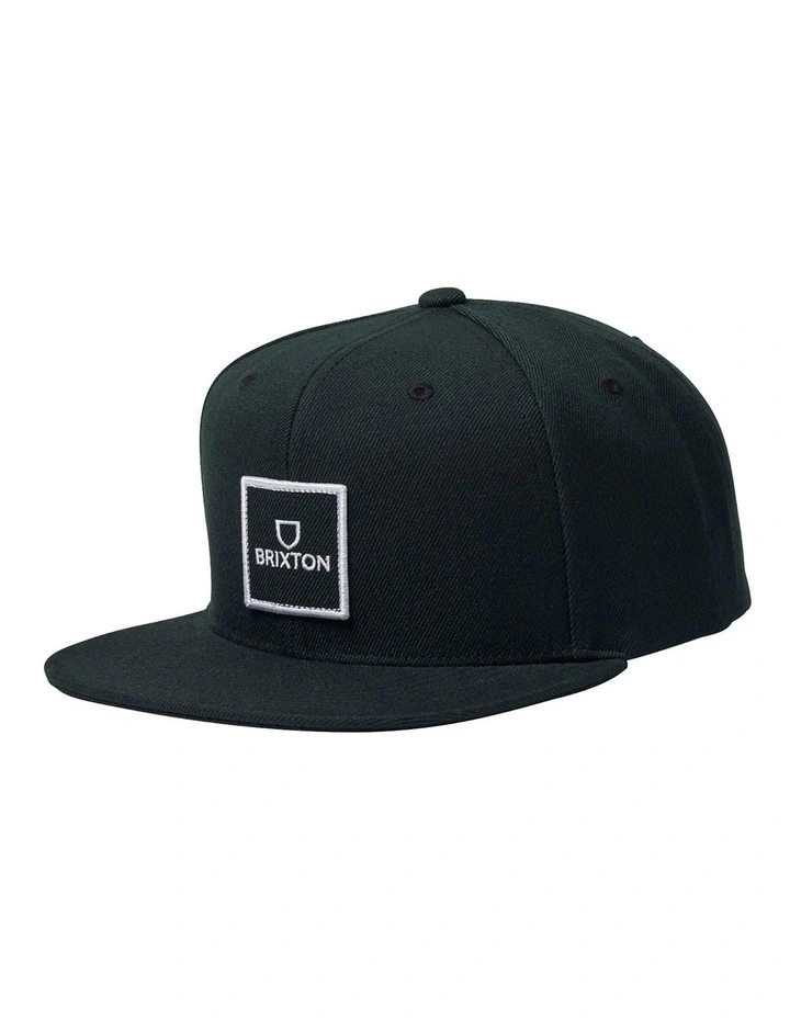 Alpha Square MP Snapback in Black