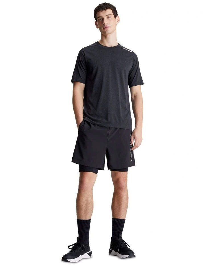 Seamless Short Sleeve Tee in Black Beauty