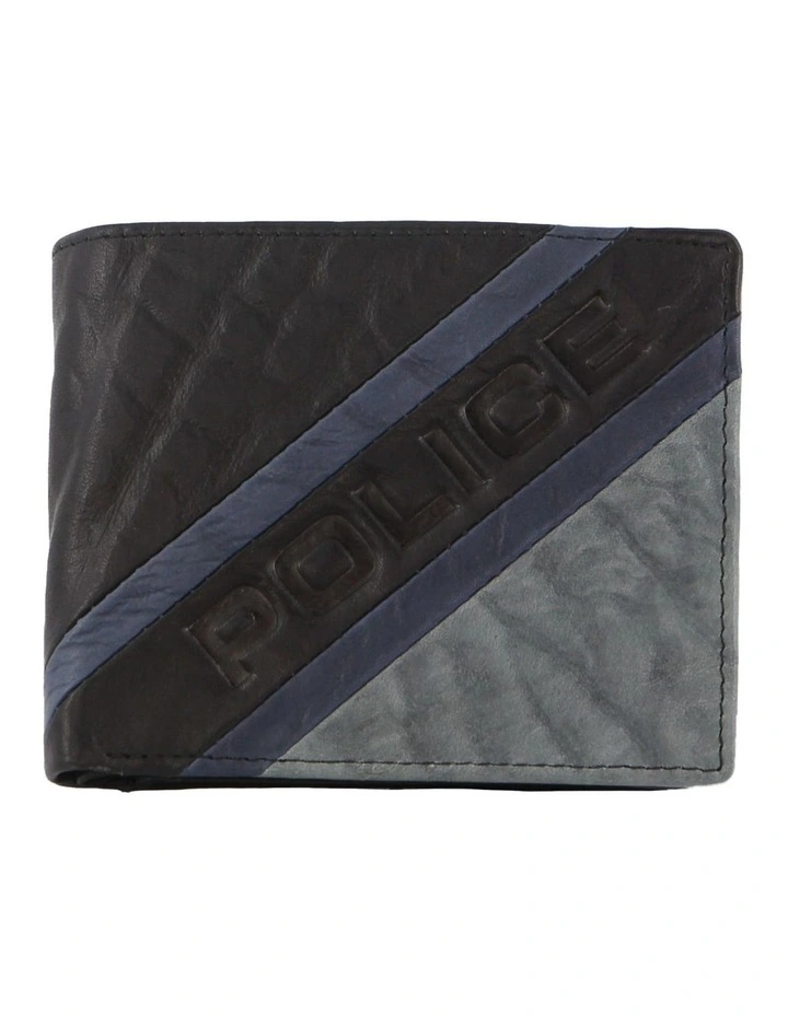 Leather Bi-Fold Wallet in Black