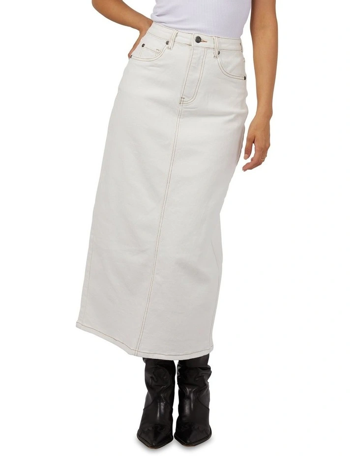 Ray Comfort Maxi Skirt in Vintage White