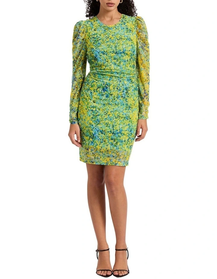 Paint It Fun Dress in Green Multi
