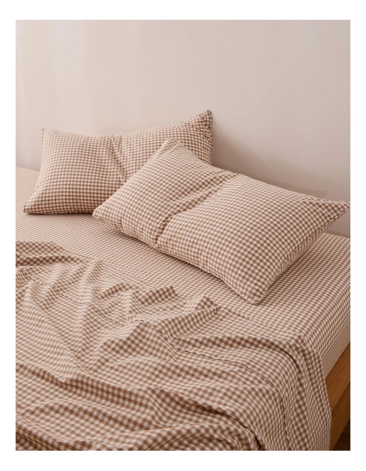 Leo Washed Cotton Quilt Cover Set in Lyle Gingham