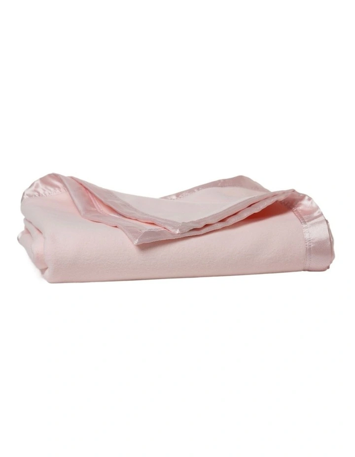 Cot Cotton Fleece Blanket in Pink