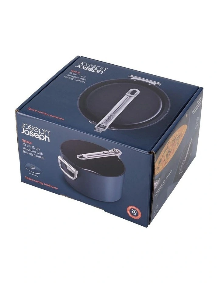 Space Non-stick Saucepan & Lid 23cm in Midnight Blue