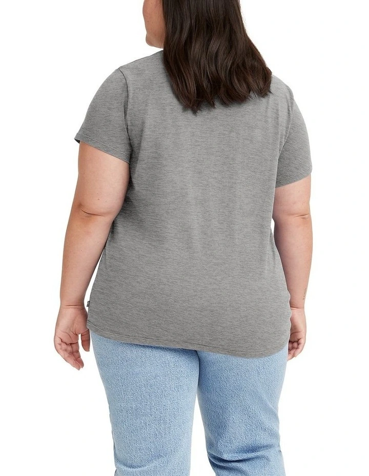 Logo Perfect T-Shirt (Curve) in Grey