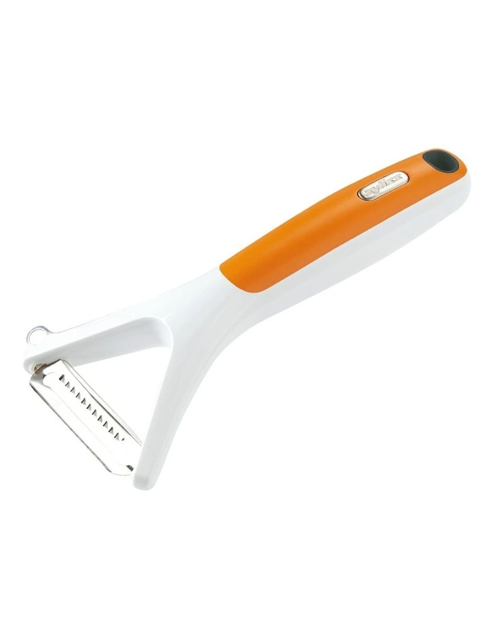 Julienne Peeler in Orange/White