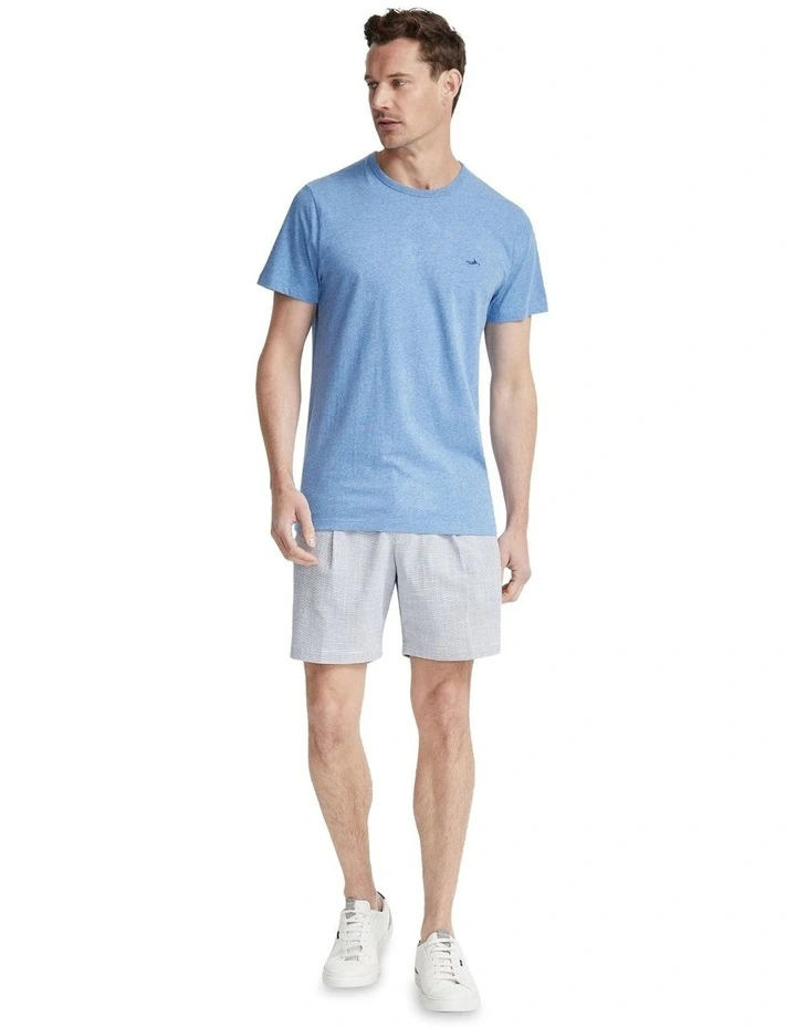 Ben Cotton Crew Neck T-shirt in Blue