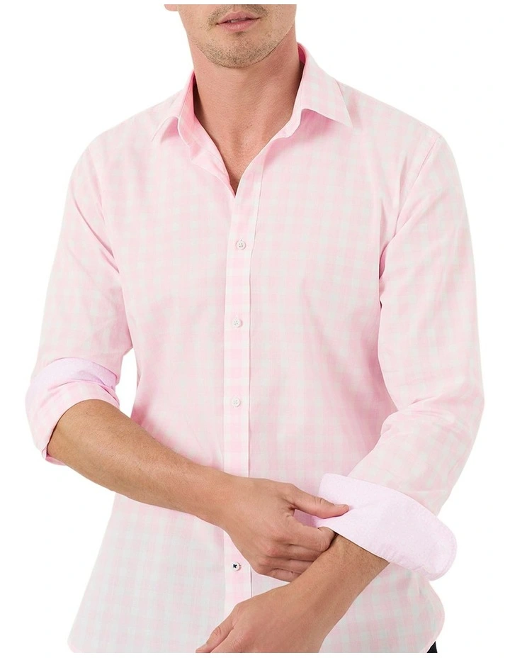 Cimbrone Check Shirt in Pink/White