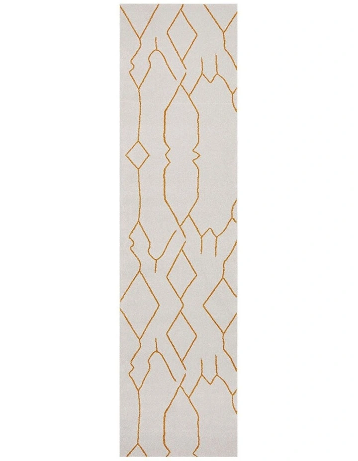 Paradise Ivy Gold Runner Rug