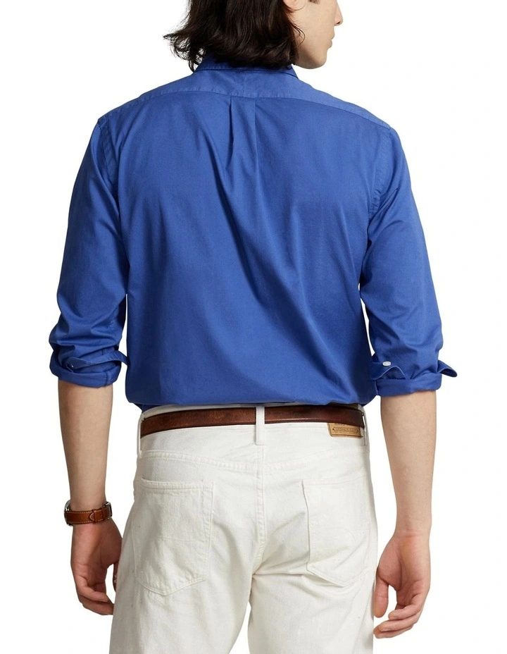 Classic Fit Featherweight Twill Shirt in Blue