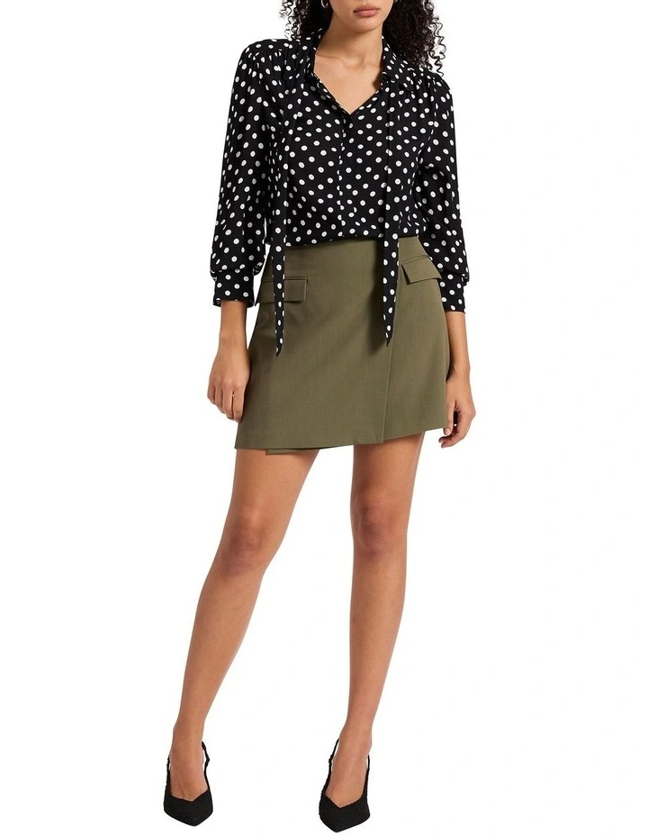 Break The Ice Mini Skirt in Tea Leaf