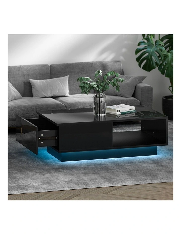 LED Coffee Table in Black