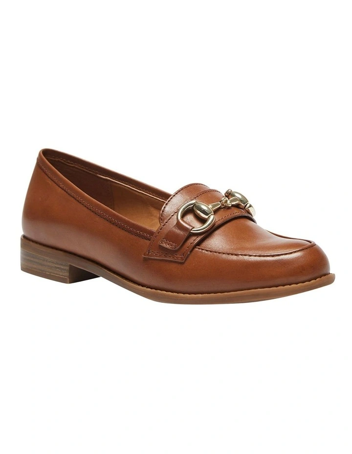 Gala Cognac Glove Flat Shoes