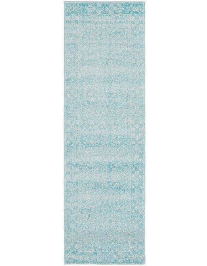 Evoke Depth Transitional Runner Rug in Blue