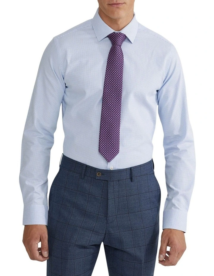 Beckton Dobby Shirt in Blue