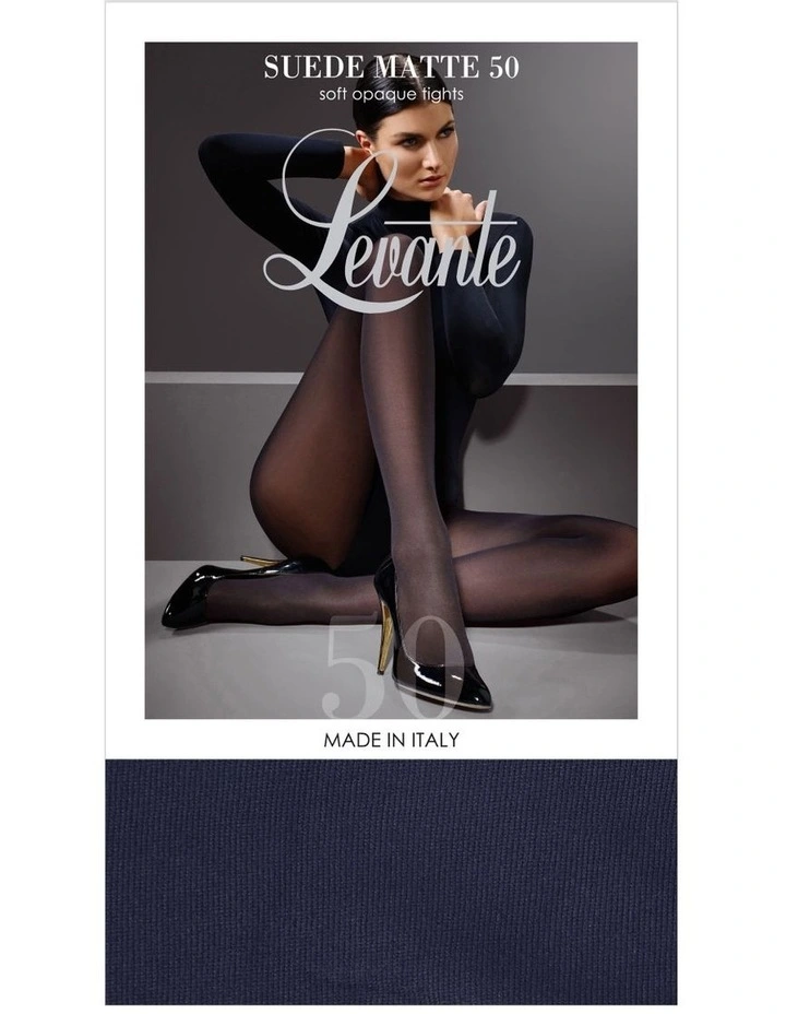 50D Suede Matte Tight in Blue