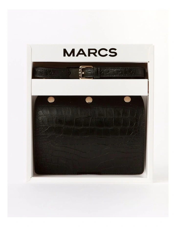 Amsterdam Accessory Pack in Black Croc