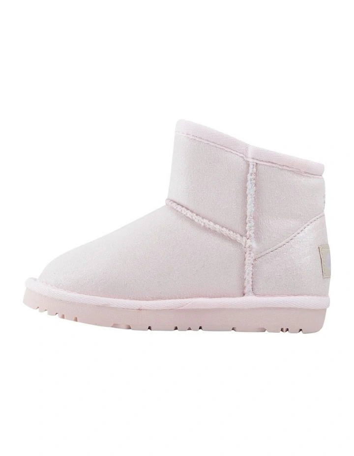 Frosty Heart Slippers in Pink