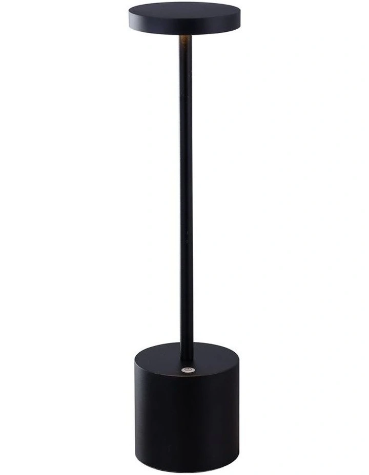 Portable LED Bar Table Lamp in Black